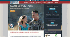 Desktop Screenshot of pioneermilitaryloans.com